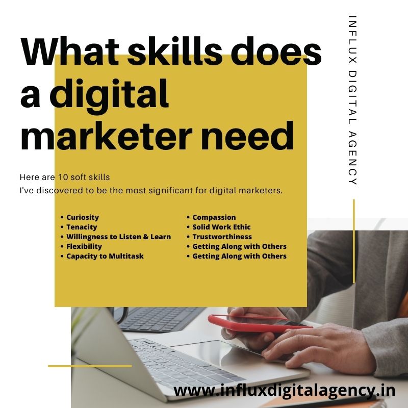 What skills does a digital marketer need